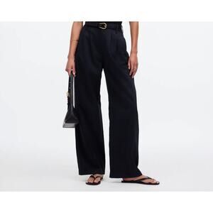 Madewell The Harlow Wide-Leg Pant | Sz 4 | Black